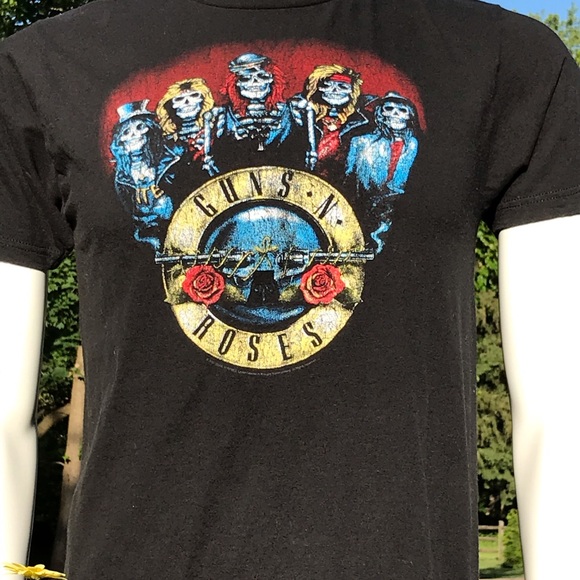 Bravado Guns N’ Roses T shirt black M skeletons - Picture 2 of 7